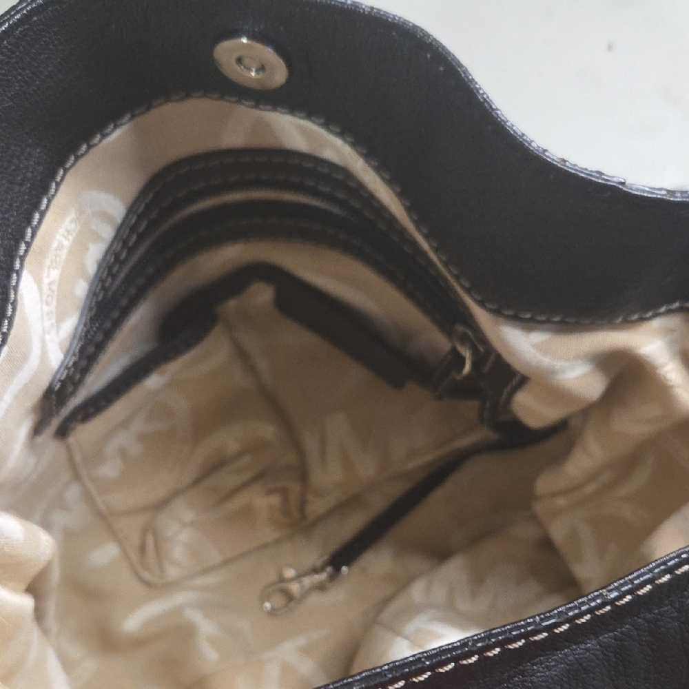 Michael Kors Black Leather Hobo Bag - Picture 5 of 7